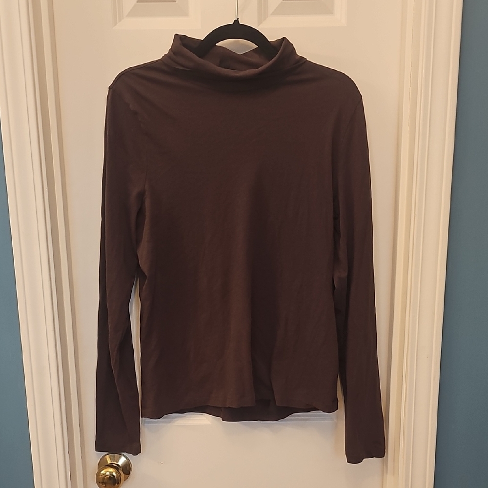 J. Crew Dark Brown Long Sleeve Turtleneck